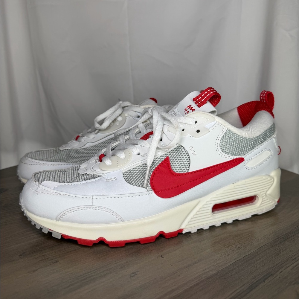 Nike Air Max 90 Futura White Picante Red FD9865-100 Leather Mesh Upper